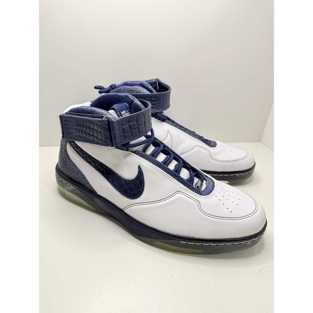 Nike Air Force 25 Supreme Crocodile Navy White 315015-942 Size 15.5 Rare Vintage - Picture 4 of 14